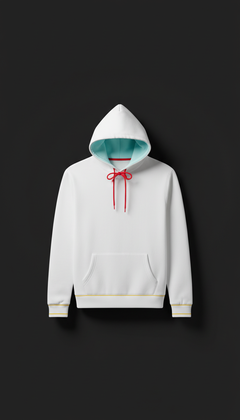 Chalk White Statement Hoodie